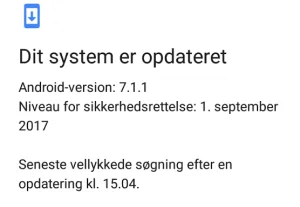 Nokia 5 sikkerhedsupdate sep 2017