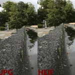 Sammenligning JPG HEIF
