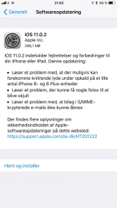 Apple udsender iOS 10.0.2