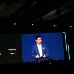 CEO Richard Yu på scenen