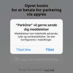 MobilePay er blevet integreret i ParkOne-applikationen (Kilde: MereMobil.dk)