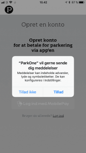 MobilePay er blevet integreret i ParkOne-applikationen (Kilde: MereMobil.dk)