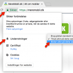 Notifikationer Chrome