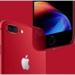 iPhone 8 og iPhone 8 Plus i rød