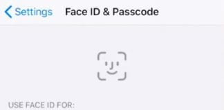 Face ID iOS 12 beta 1