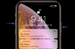 iPhone Xs screenshot guide
