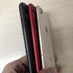 Dette er angiveligt iPhone XC, i tre farvevarianter.Den røde er formentlig den såkaldte Product RED-model (Foto: SlashLeaks)