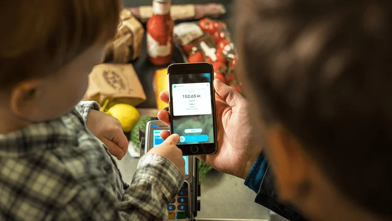 Billede, der viser en betaling med MobilePay i Meny (Foto: MobilePay)