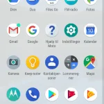 Skærmbillede fra Motorola One