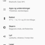 Skærmbillede fra Motorola One