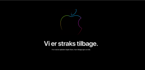 Apple Store er lukket forud for iPad-event i oktober 2018 (Foto: MereMobil.dk)