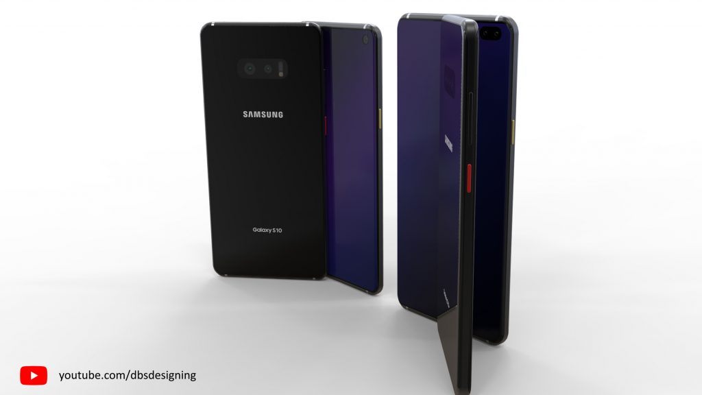 Konceptdesign af Samsung Galaxy S10 og Galaxy S10+