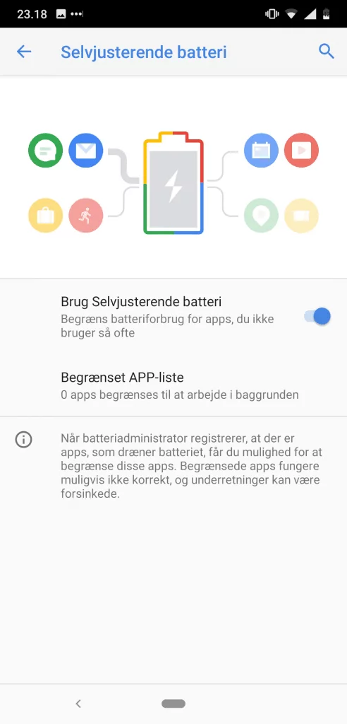 Skærmbillede, Nokia 8.1