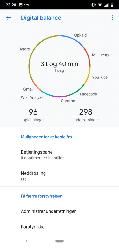 Skærmbillede, Nokia 8.1