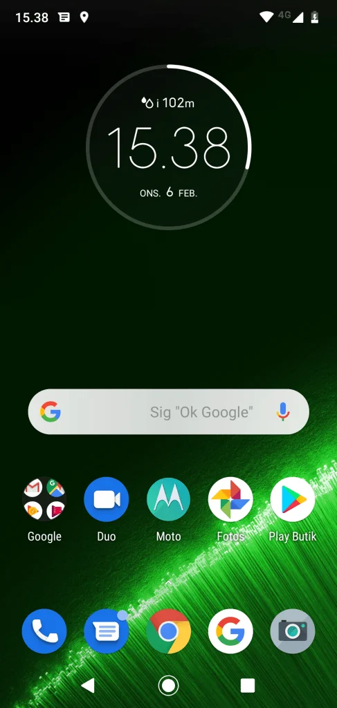 Skærmbillede fra Moto G7