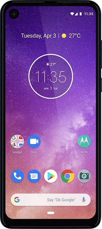 Motorola One Vision, sapphire