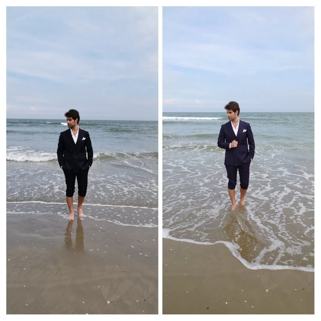 Huawei P30 Pro til venstre. Sony Xperia 1 til højre 