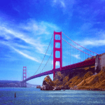 Billede taget i 2014 af Golden Gate Bridge (San Francisco) med en iPhone 4S tilføjet et Instagram filter. (Foto: Kristoffer Rohde)