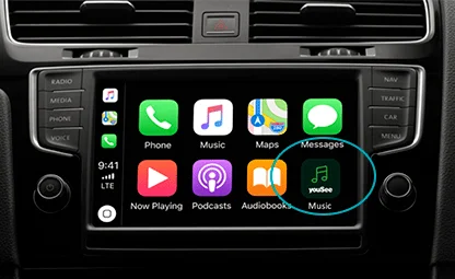 YouSee Musik med Apple CarPlay (Foto: YouSee)