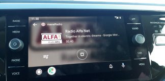 mereRadio på Android Auto (Foto: MereMobil.dk)