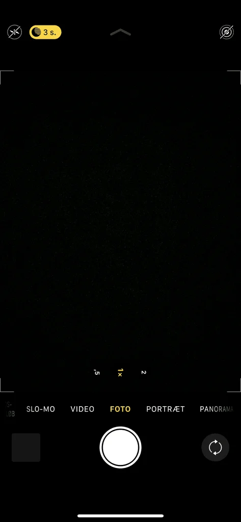 Indstillinger til night-mode (Foto: MereMobil)