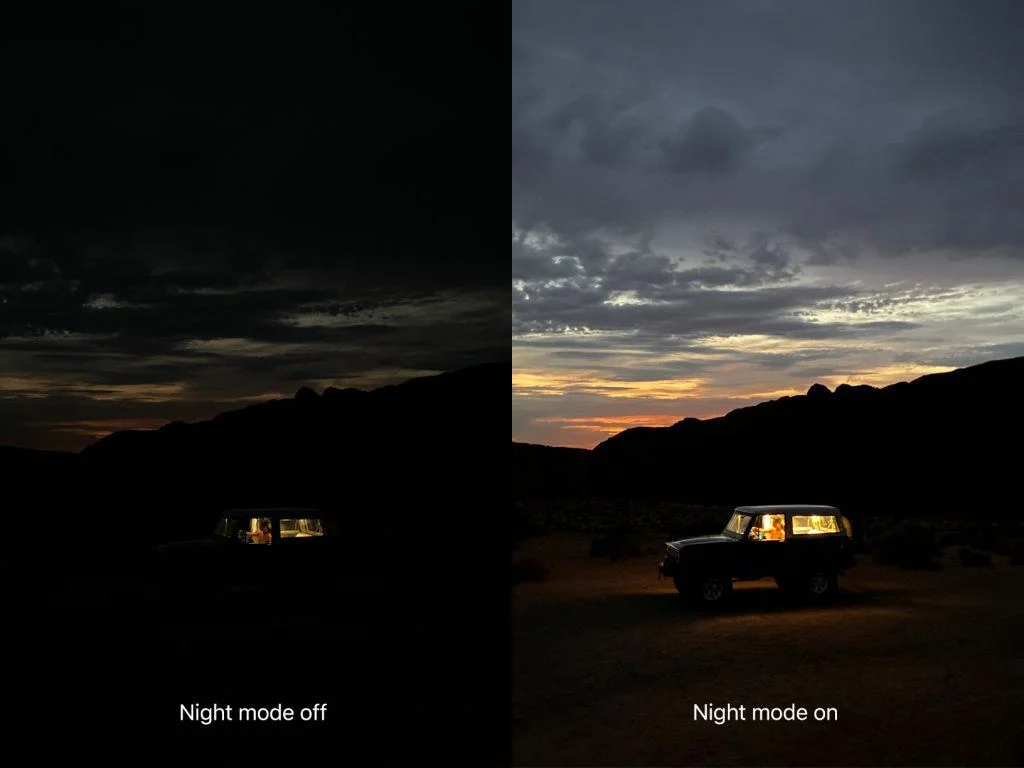 Uden og med Night-mode på iPhone 11