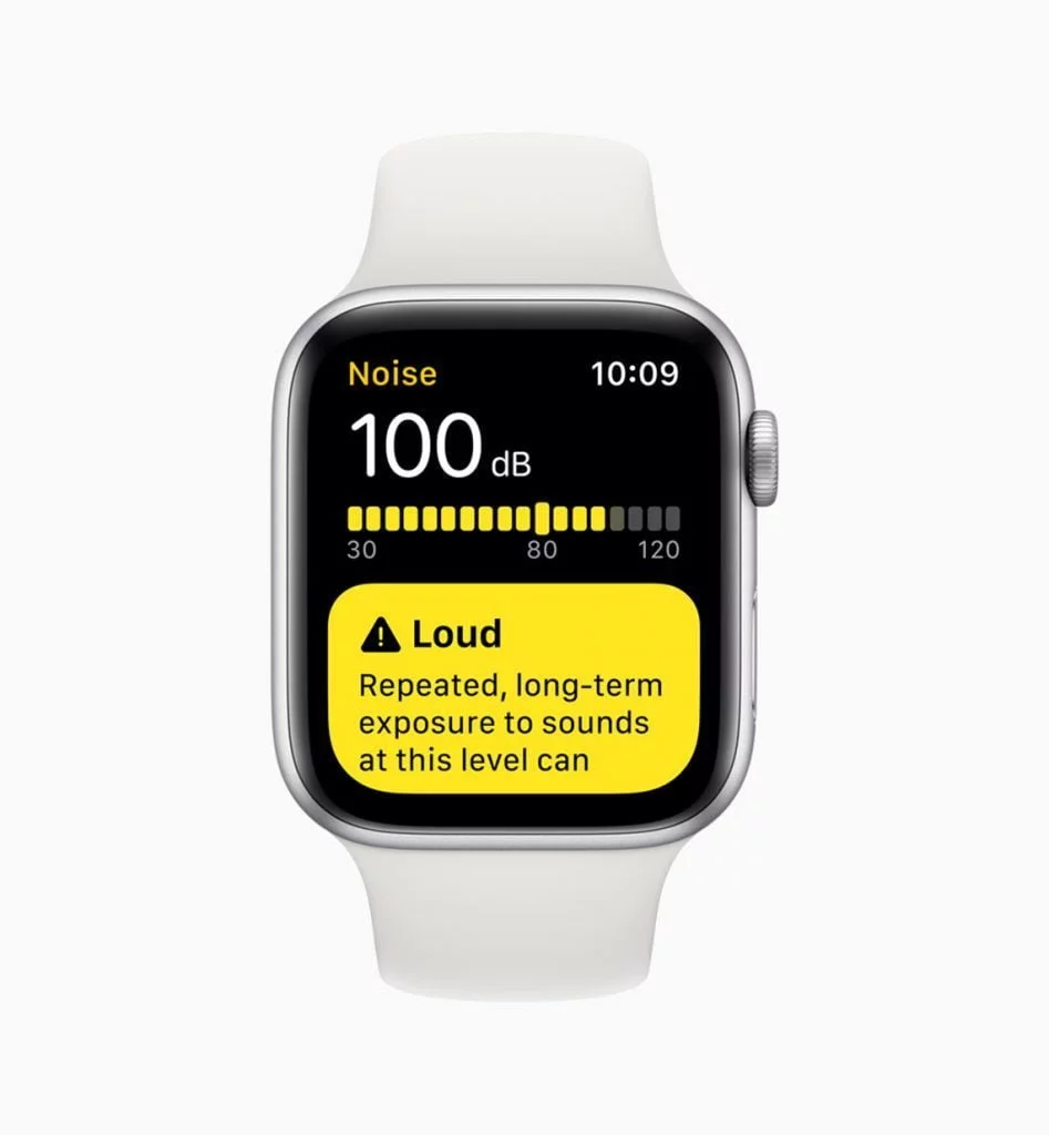 Støjniveau i watchOS 6 (Foto: Apple)
