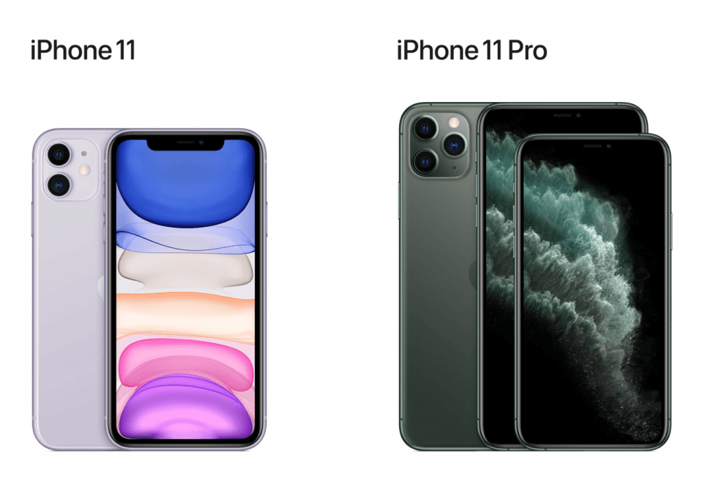 iPhone 11 Pro Max og iPhone 11