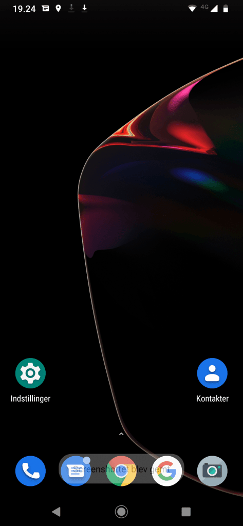 Skærmbillede fra Motorola One Zoom