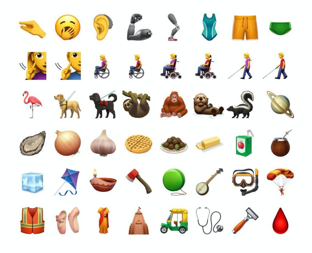 Nye emojis i iOS 13.2 (Foto: Emojipedia)