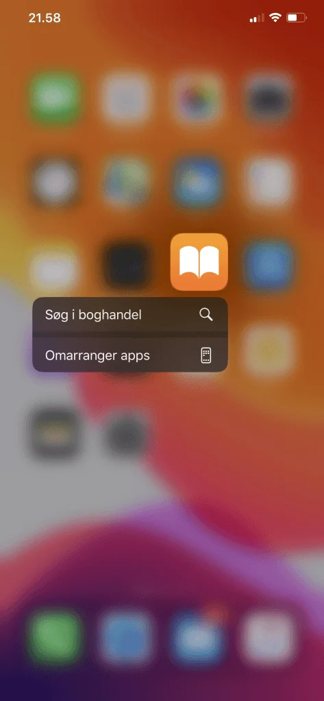 Hjemmeskærm med iOS 13.1.2 (Foto: MereMobil)