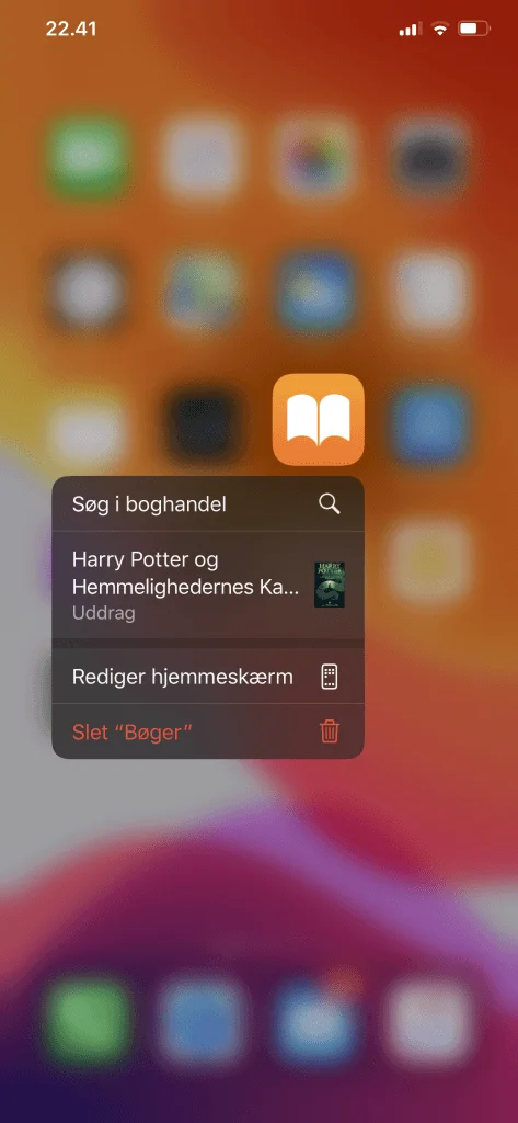 Hjemmeskærm med iOS 13.2 (Foto: MereMobil)