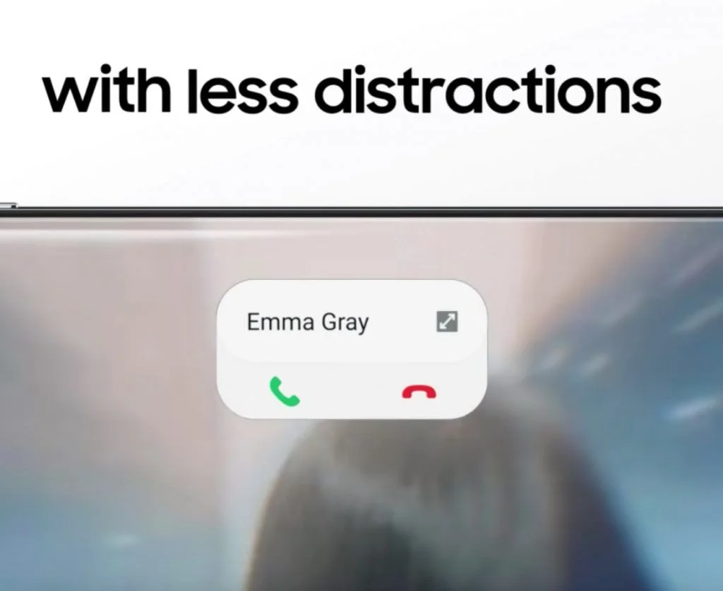 Samsung One UI 2 indgående opkald