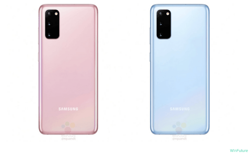 Samsung Galaxy S20 afsløret i nye spændende farver (Kilde: WinFuture)