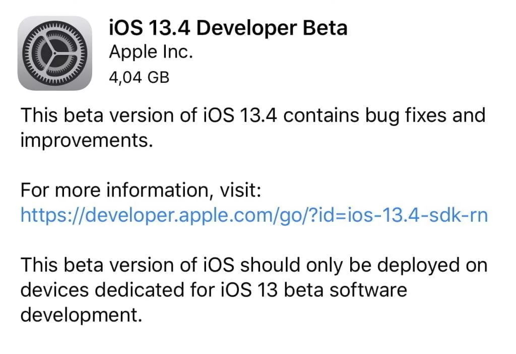 iOS 13.4 Beta (Foto: MereMobil.dk)