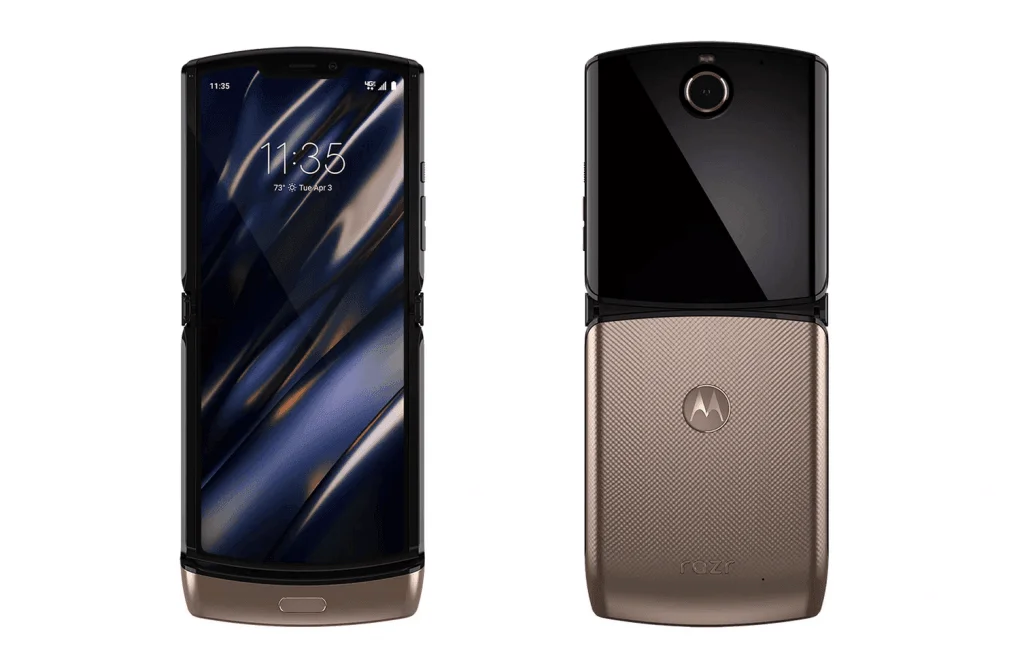 Motorola Razr afsløret i en ny guld farve af Evan Blass (Kilde: Twitter / EvLeaks)