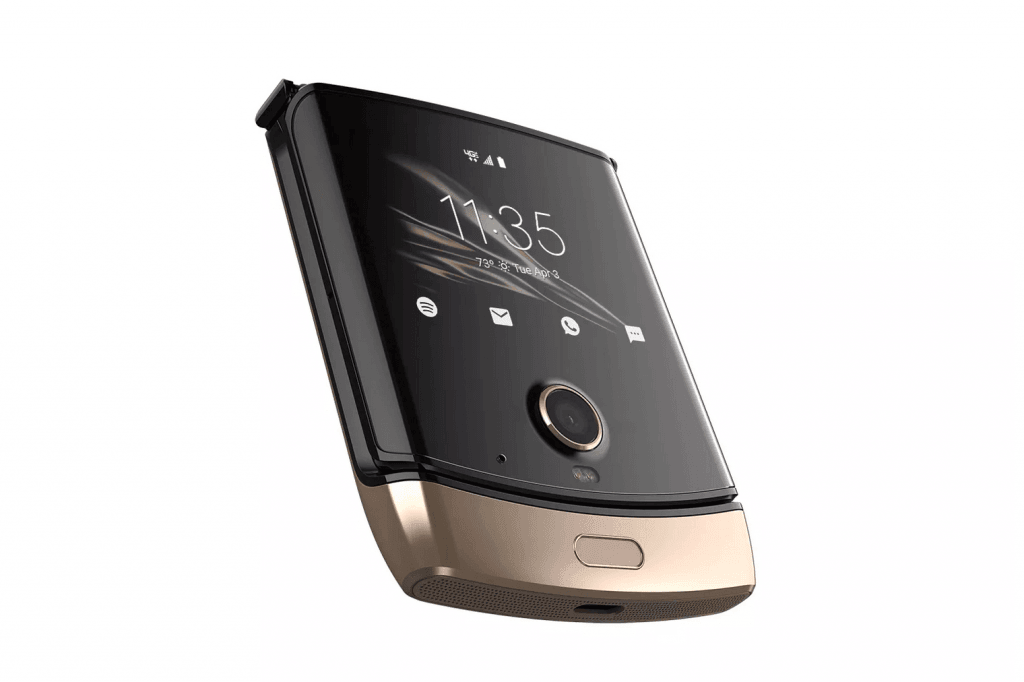 Motorola Razr afsløret i en ny guld farve af Evan Blass (Kilde: Twitter / EvLeaks)