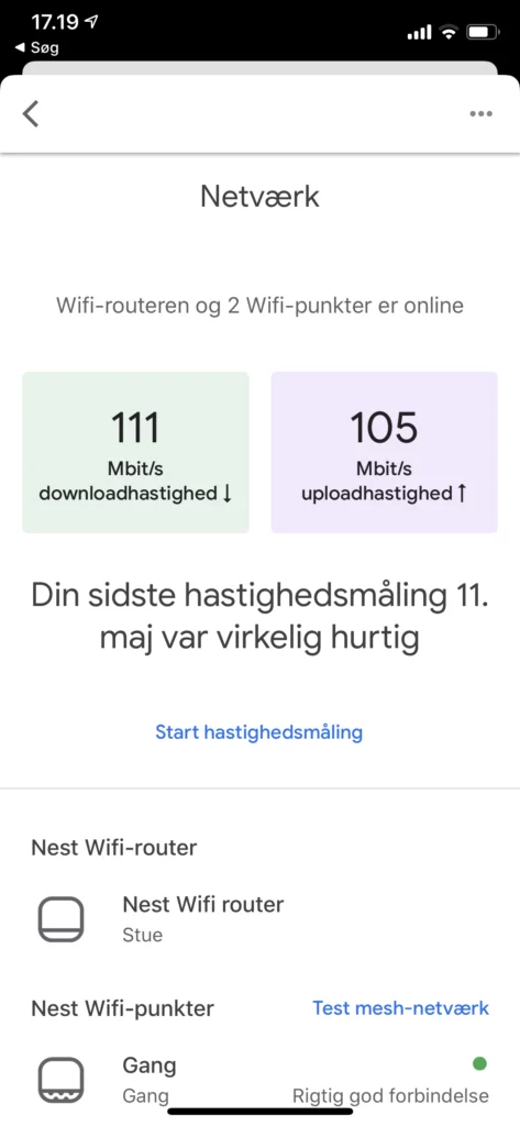 Nest Wifi i Google Home 