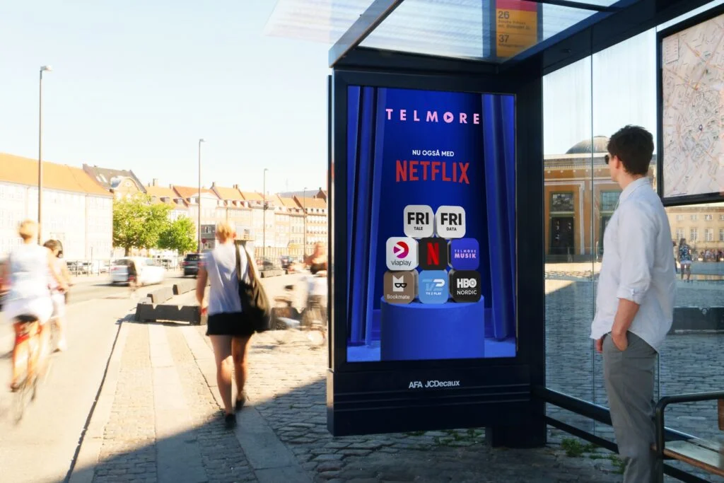 Telmore outdoor Netflix-reklame
