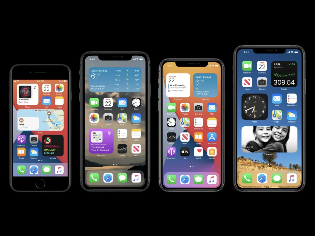 Widgets, iOS 14