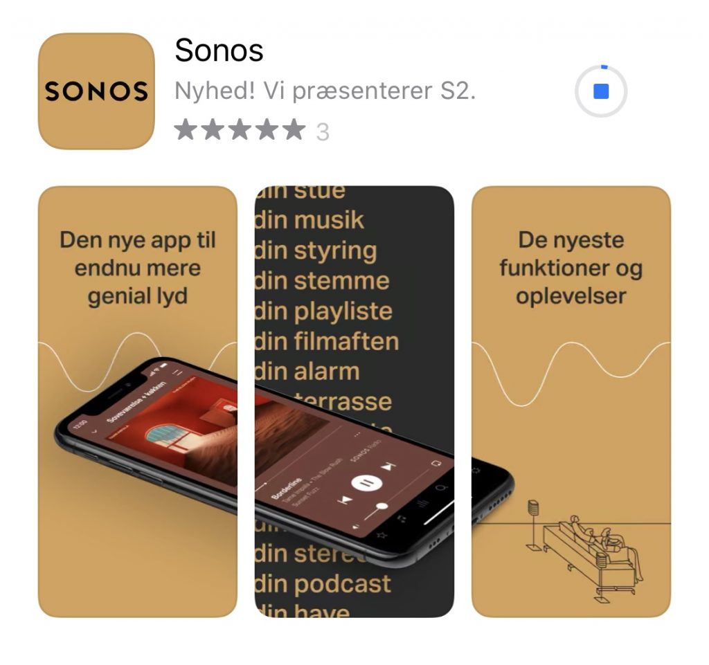 Sonos S2 app