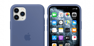 Apple iPhone 11-serien med ny linnedblå silikonecover (Foto: Apple)