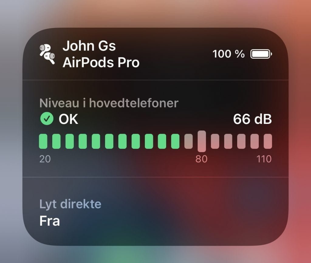 Hørelse, iOS 14