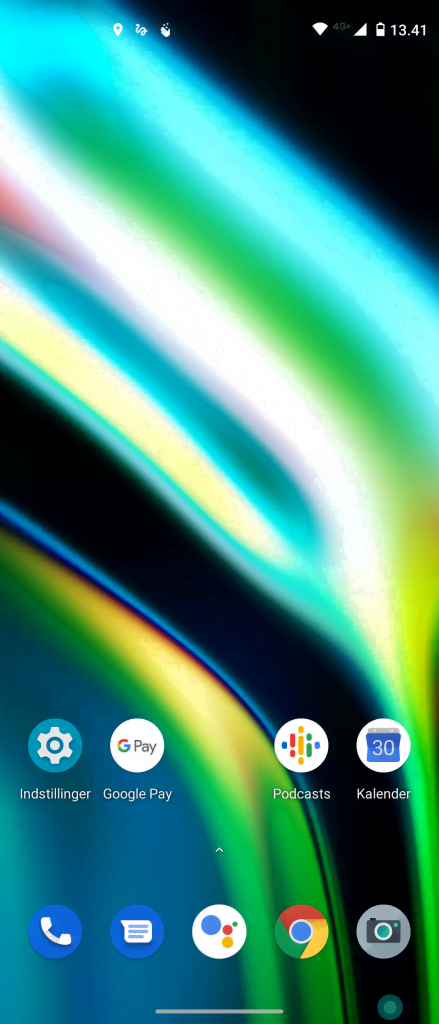 Skærmbillede fra Moto G 5G Plus