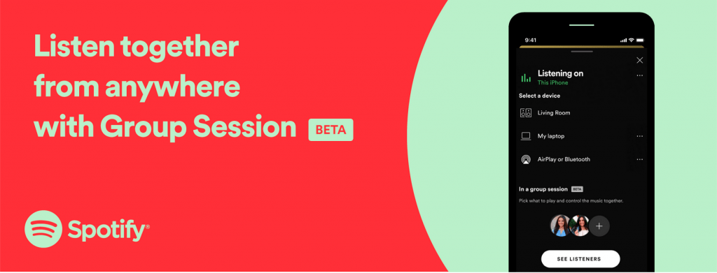 Spotify er klar med funktionen "group session" i betaversion (Foto: Spotify)