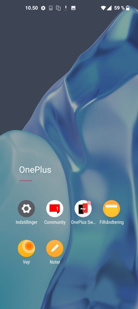 OnePlus 9 Pro, skærmbillede