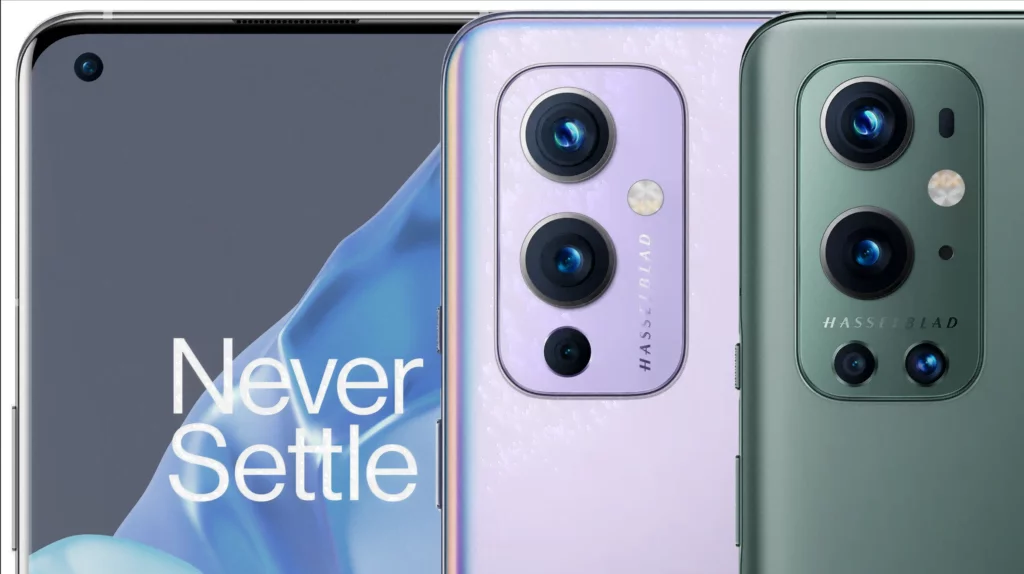 OnePlus 9 og OnePlus 9 Pro er lækket på billeder, som ligner officielle pressefotos (Kilde: WinFuture)