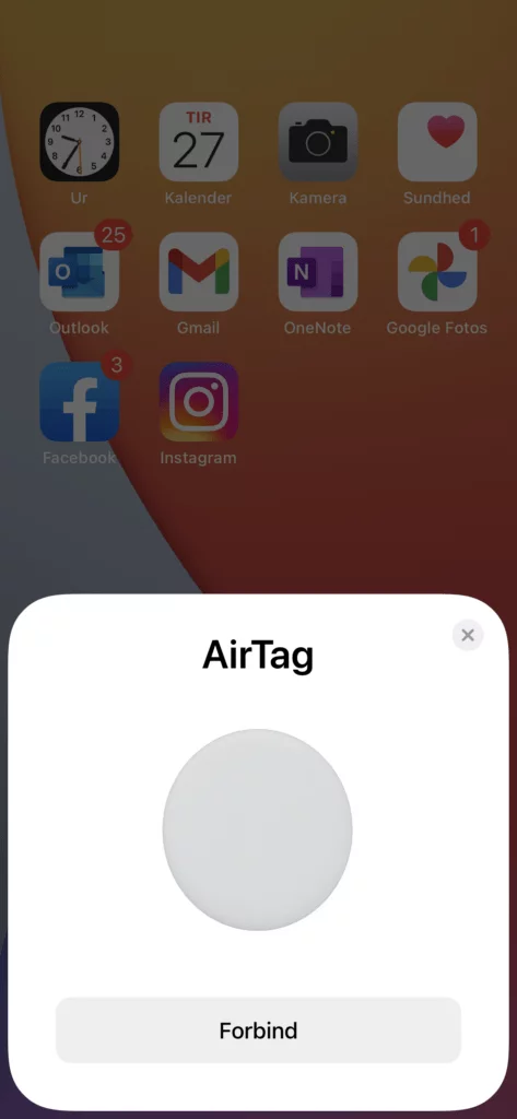 AirTag screenshot