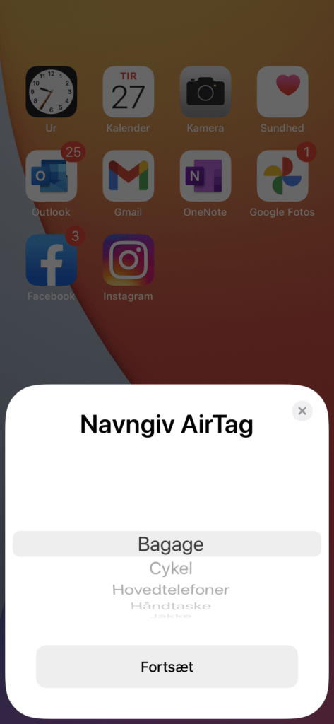 AirTag screenshot
