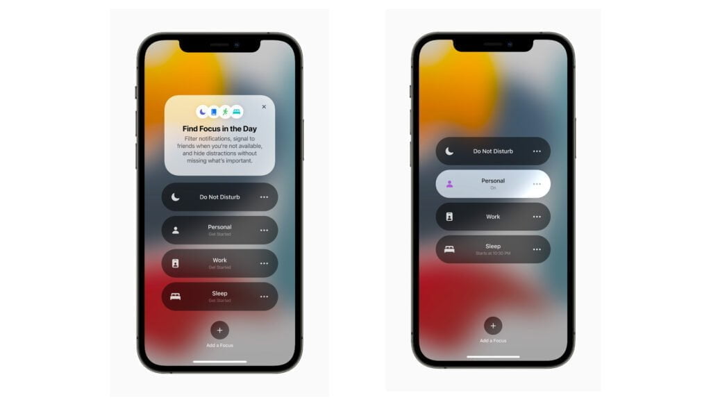 Fokus funktion iOS 15